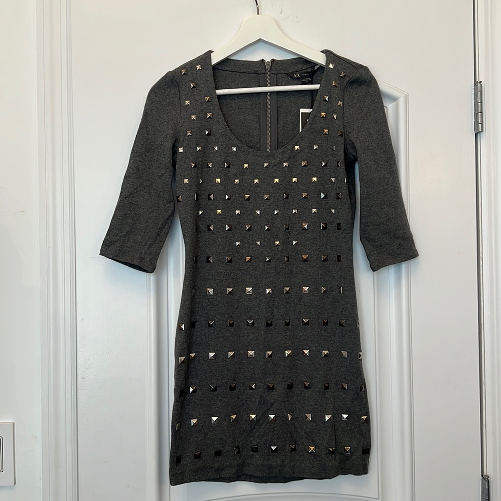 Armani Exchange Dress w/ Studs